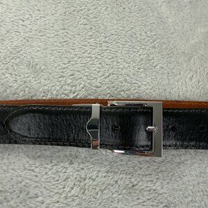 Patrick Gibbons Men’s Size 40 Black Genuine Italian Carlfskin Leather Belt